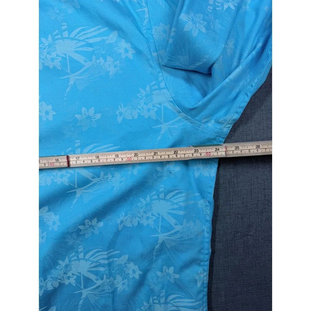 Robert Graham Mens XL Classic Fit Blue Floral Long Sleeve Button Down Shirt